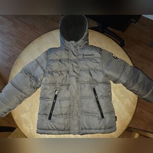 Boys Free Country Reversible Gray Puffer Jacket Size 8